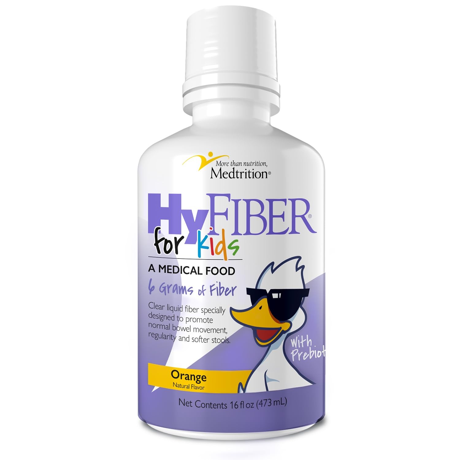 Medtrition HyFiber Liquid Fiber for Kids in Only One 16 Fl Oz (Pack of 1)