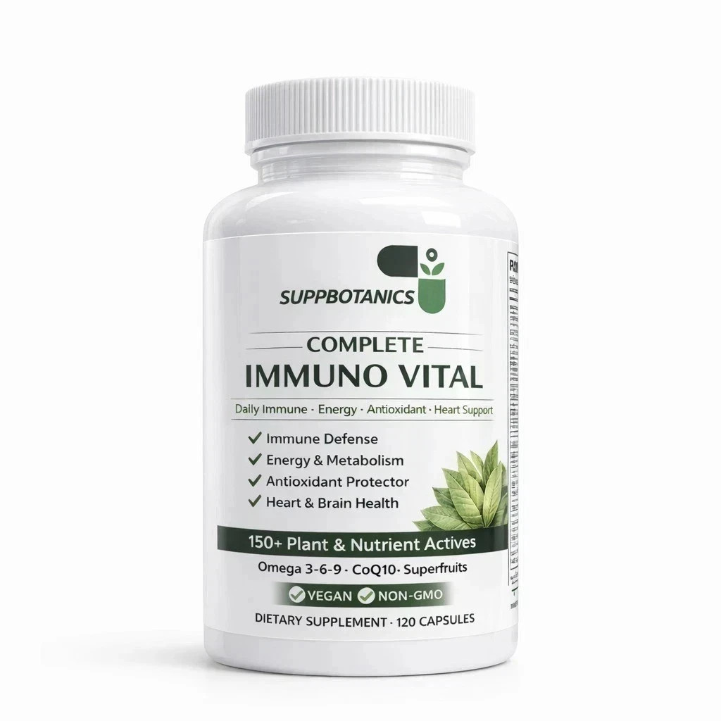 2 Pack SuppBotanics Immuno Vital Immune Support 150+ Nutrients 120 Caps