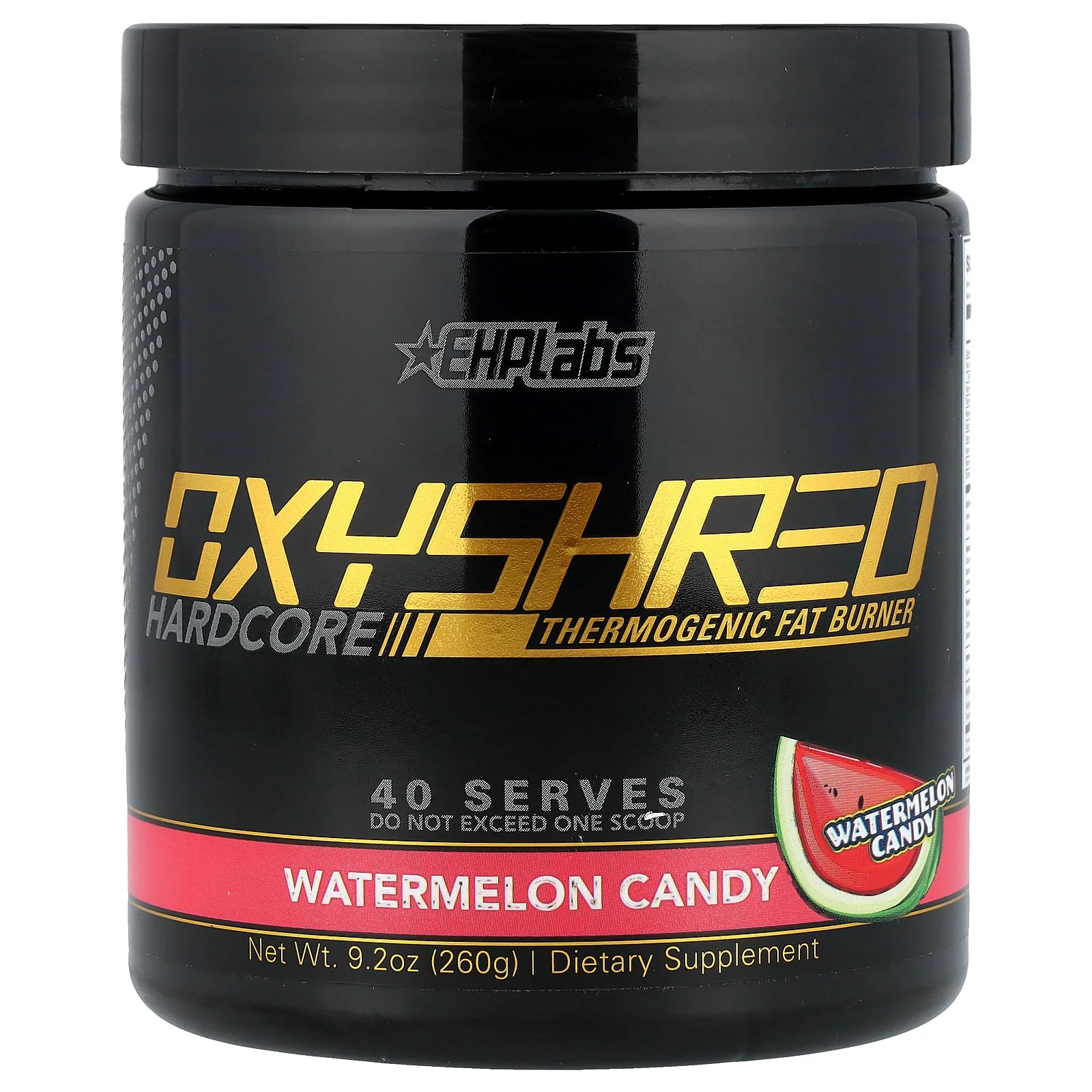 2 X EHPlabs, OxyShred Hardcore, Thermogenic Fat Burner, Watermelon Candy, 9.2 o