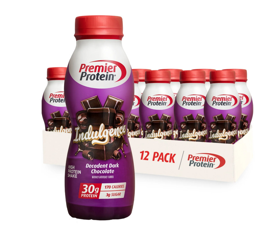 Premier Protein Indulgence Shake Dark Chocolate 12ct 30g Protein