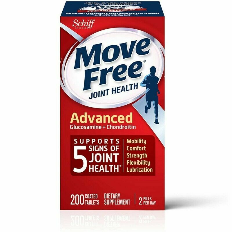 SCHIFF Move Free Advanced Glucosamine & Chondroitin 200 tablet EXP 3/2025