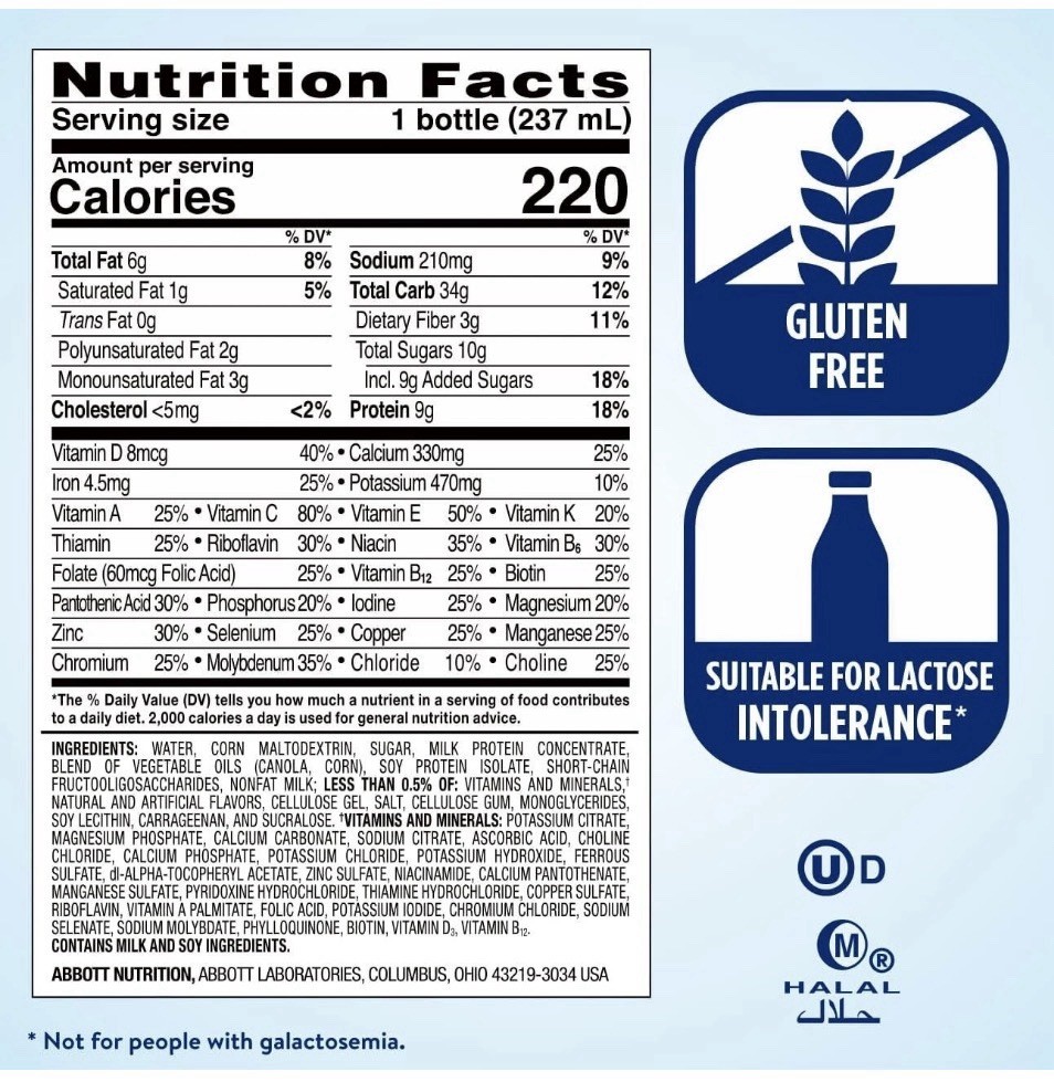 Ensure Original Shake Vanilla Meal Replacement 8 Fl Oz 24 Count Exp 3/2027