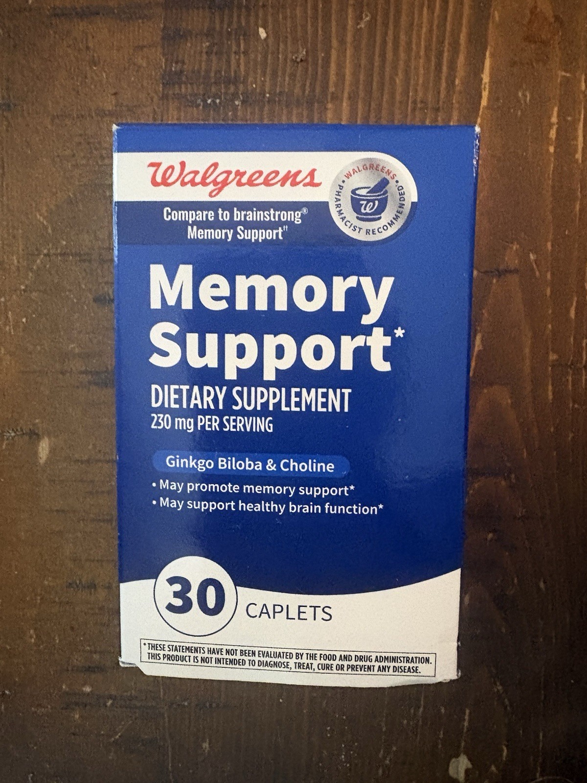 Walgreens Memory Lift Brain Support Supplement Advanced 250 Mg 60 Tablets