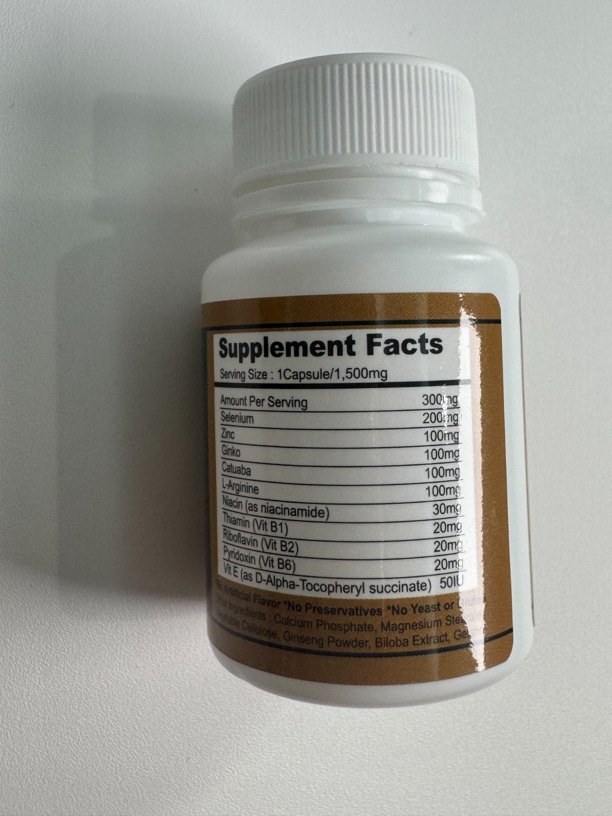 POWER-PLUS GINSENG Capsules Supplement 6 bottles