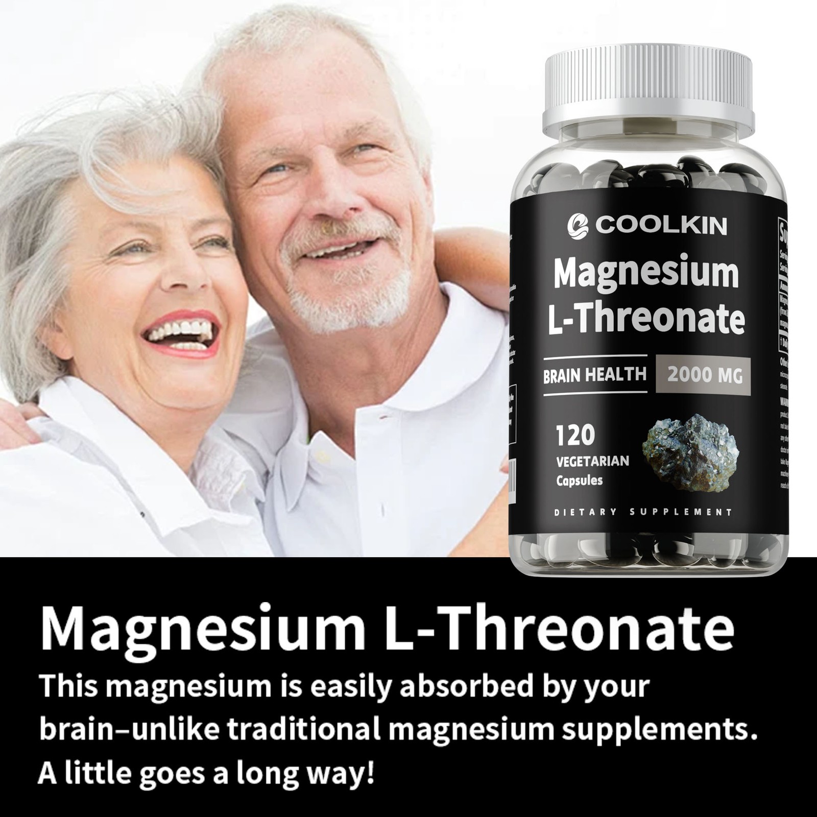 Magnesium L-Threonate 2000mg – Memory and Focus, Nootropic Brain Booster