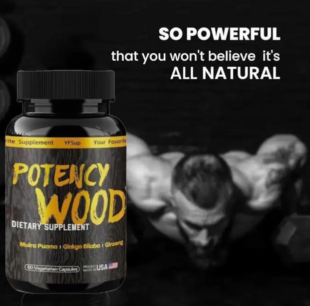 Herbal Pure Formula Natural Supplement Capsules Potency Wood Capsule 60pcs