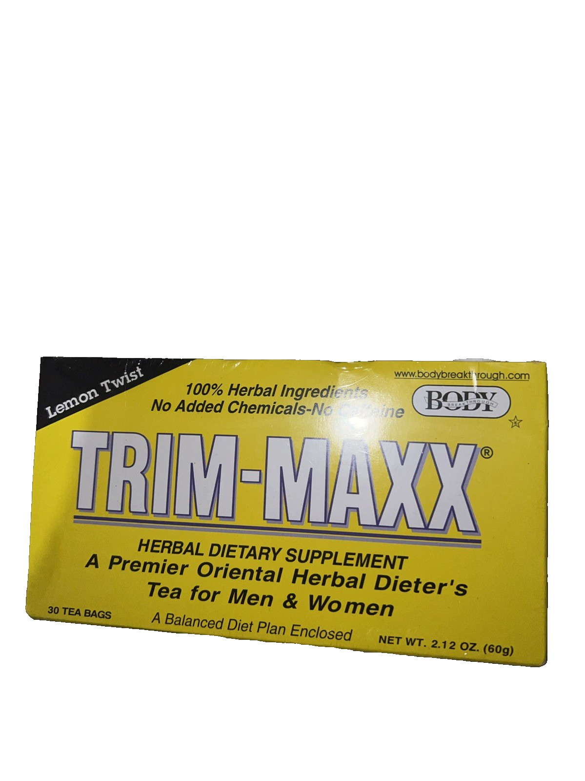 Trim-Maxx Lemon Twist Herbal Dietary Supplement 30 ct EXP:12/2027