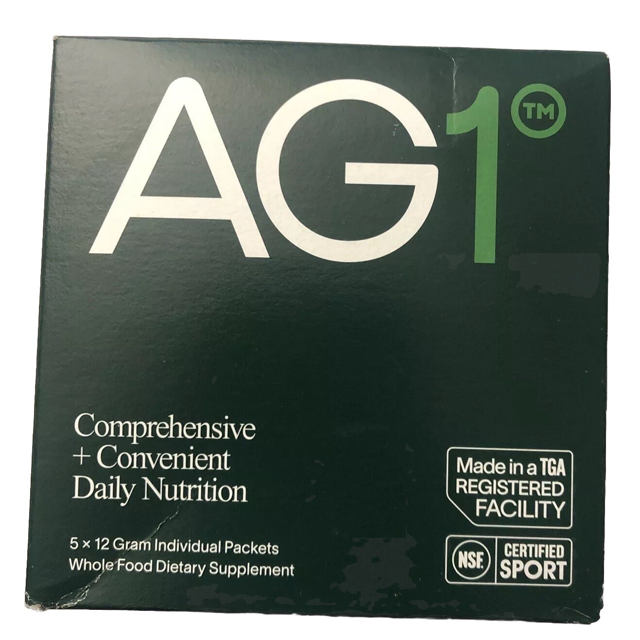 Athletic Greens AG1 – 5 Single Serving Travel Packet Supplement New! Try Them!