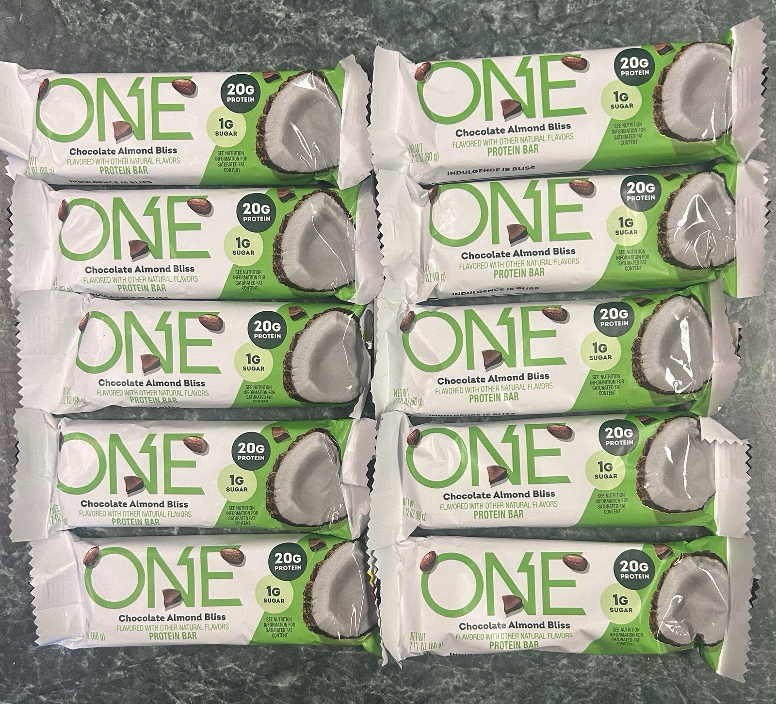 12-ONE Chocolate Almond Bliss Protein Bar, High Protein, Low Sugar BB-08/2026