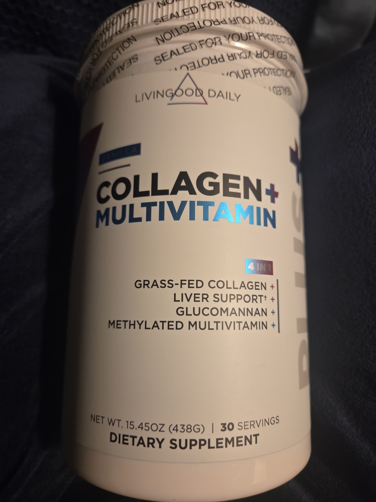 Livingood Daily Collagen+ Multivitamin 4 In 1 Vanilla 30 Servings