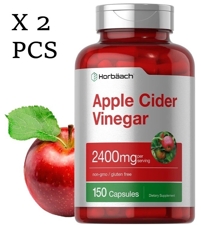 LUXRY Apple Cider Vinegar Capsules | 2400mg | 150 Count | Non-GMO | by Horbaach-