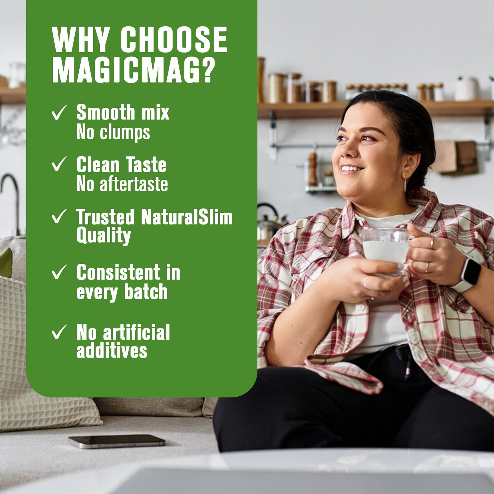 NaturalSlim MagicMag – Magnesium Citrate Powder Anti-Stress Drink 8oz, 2-Pack