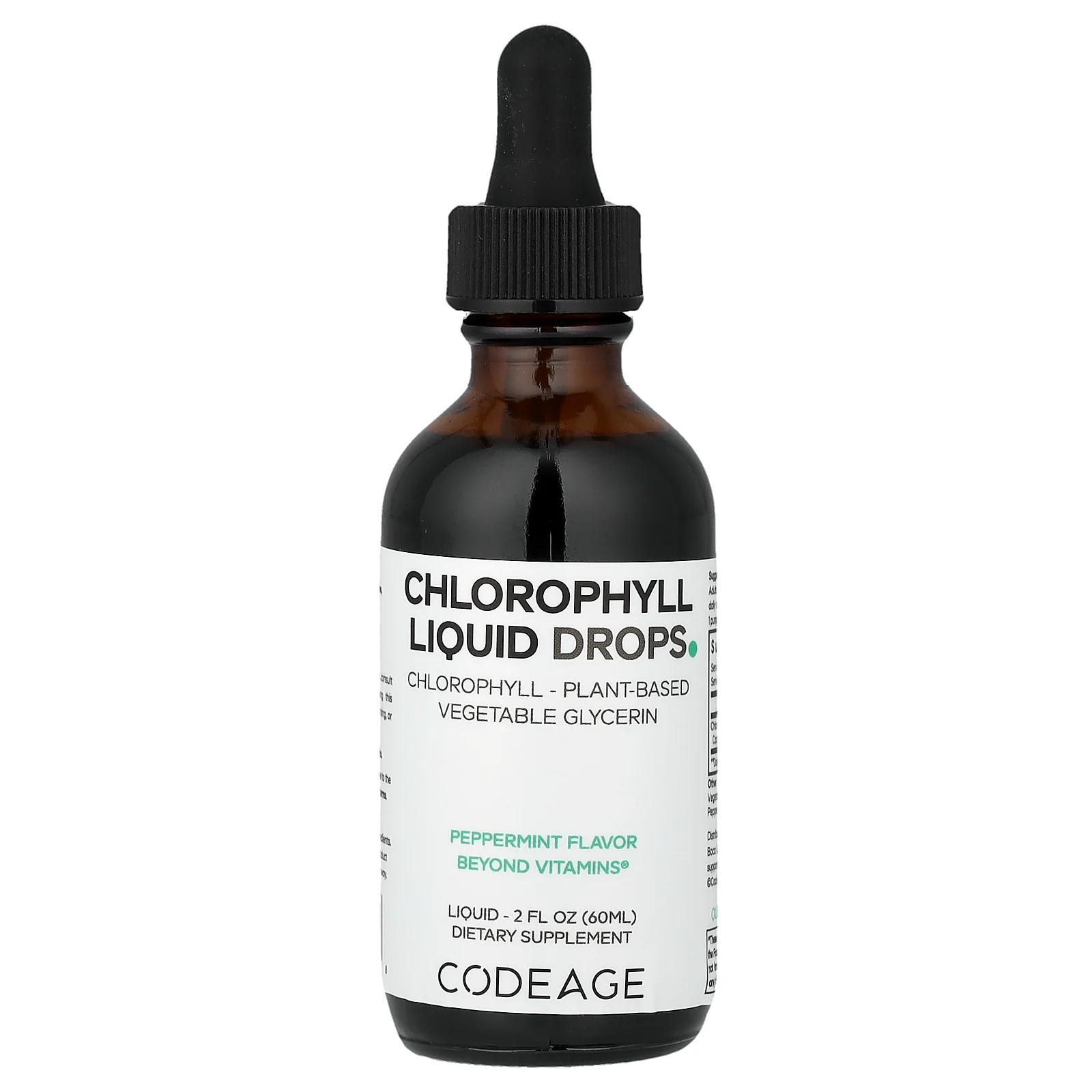 2 X Codeage, Chlorophyll Liquid Drops, Peppermint, 2 fl oz (60 ml)