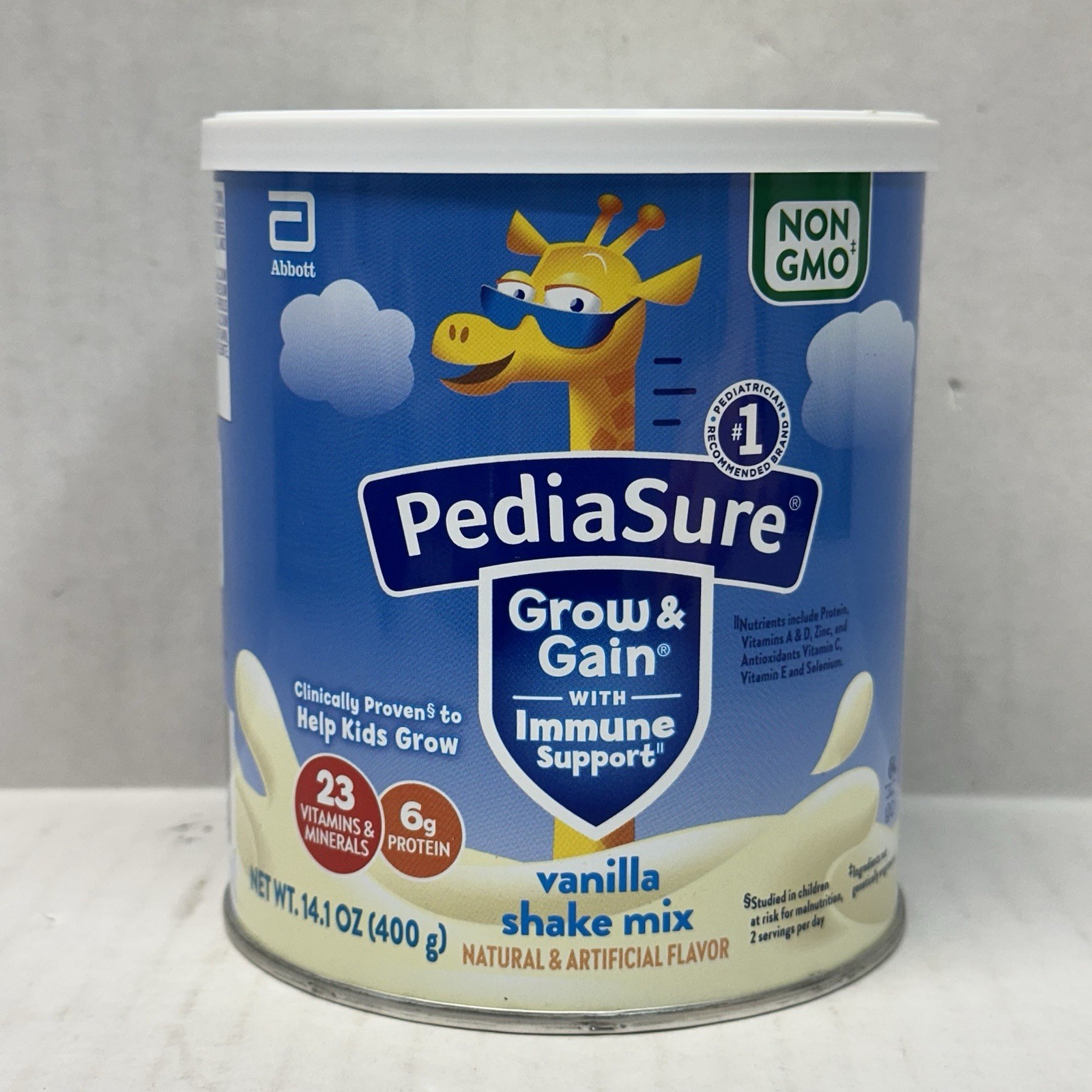 BRAND NEW – 14.1 oz Can – 1 PediaSure Grow & Gain Shake Mix Powder – Vanilla
