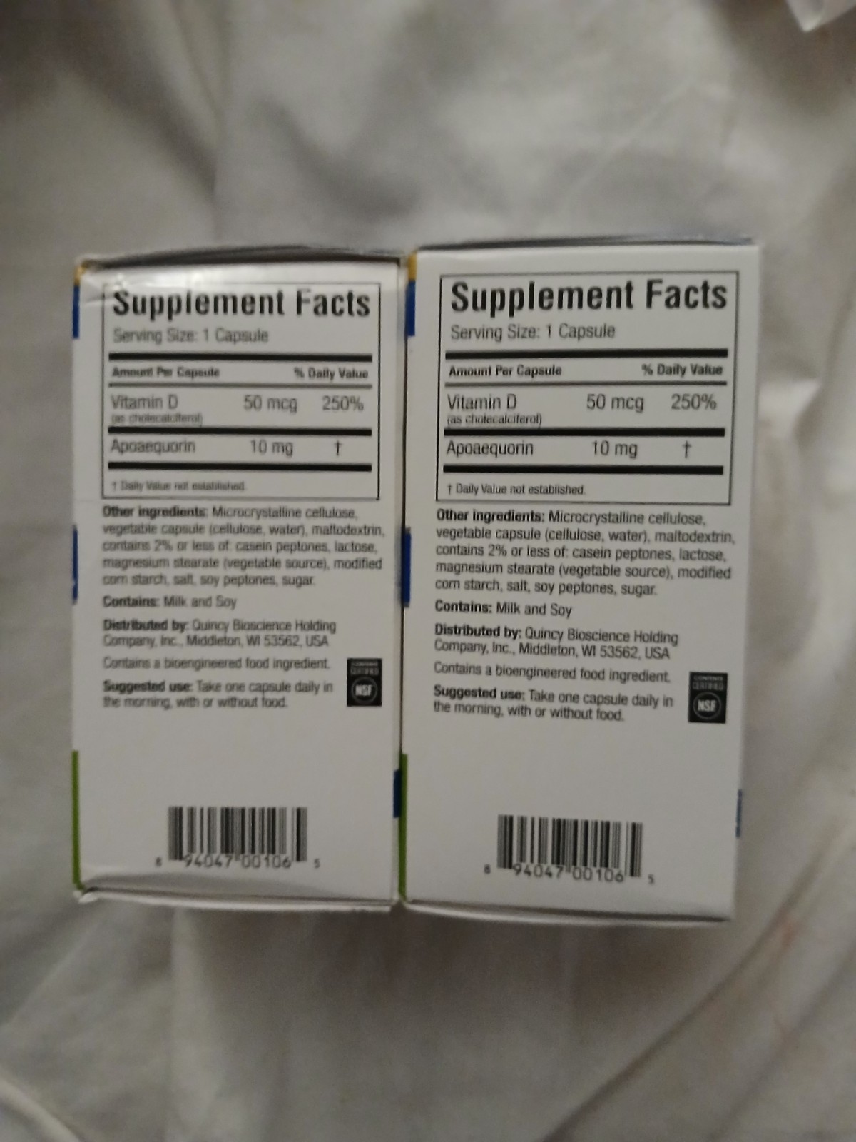 Prevagen Regular Strength 60ct **LOT OF 2** (TopEXP 5/28)(BotEXP 10/27) LOT of 2