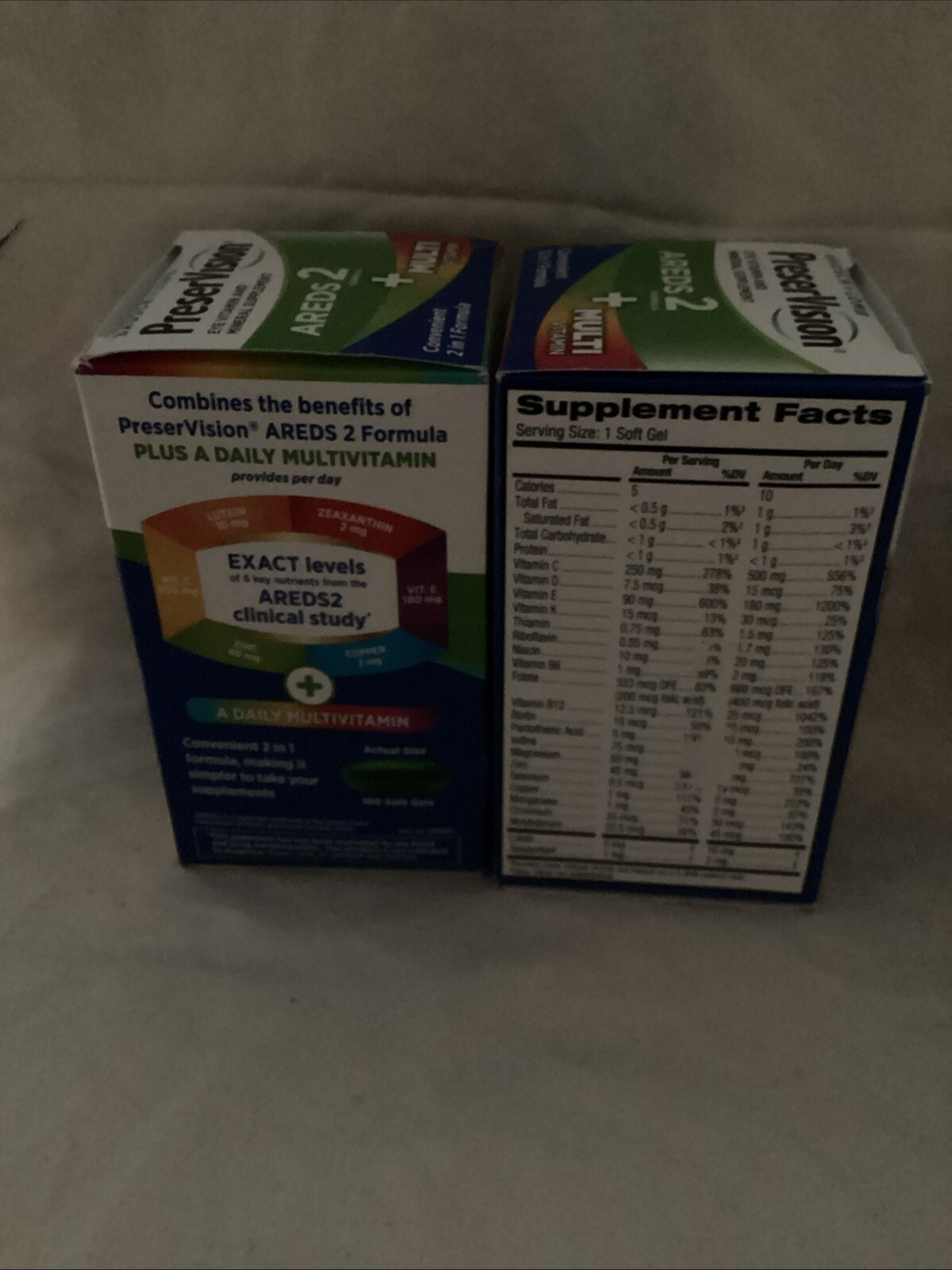 2x PreserVision AREDS 2 + Multivitamin *(100 Softgels/50 Day Supply) Exp7/25