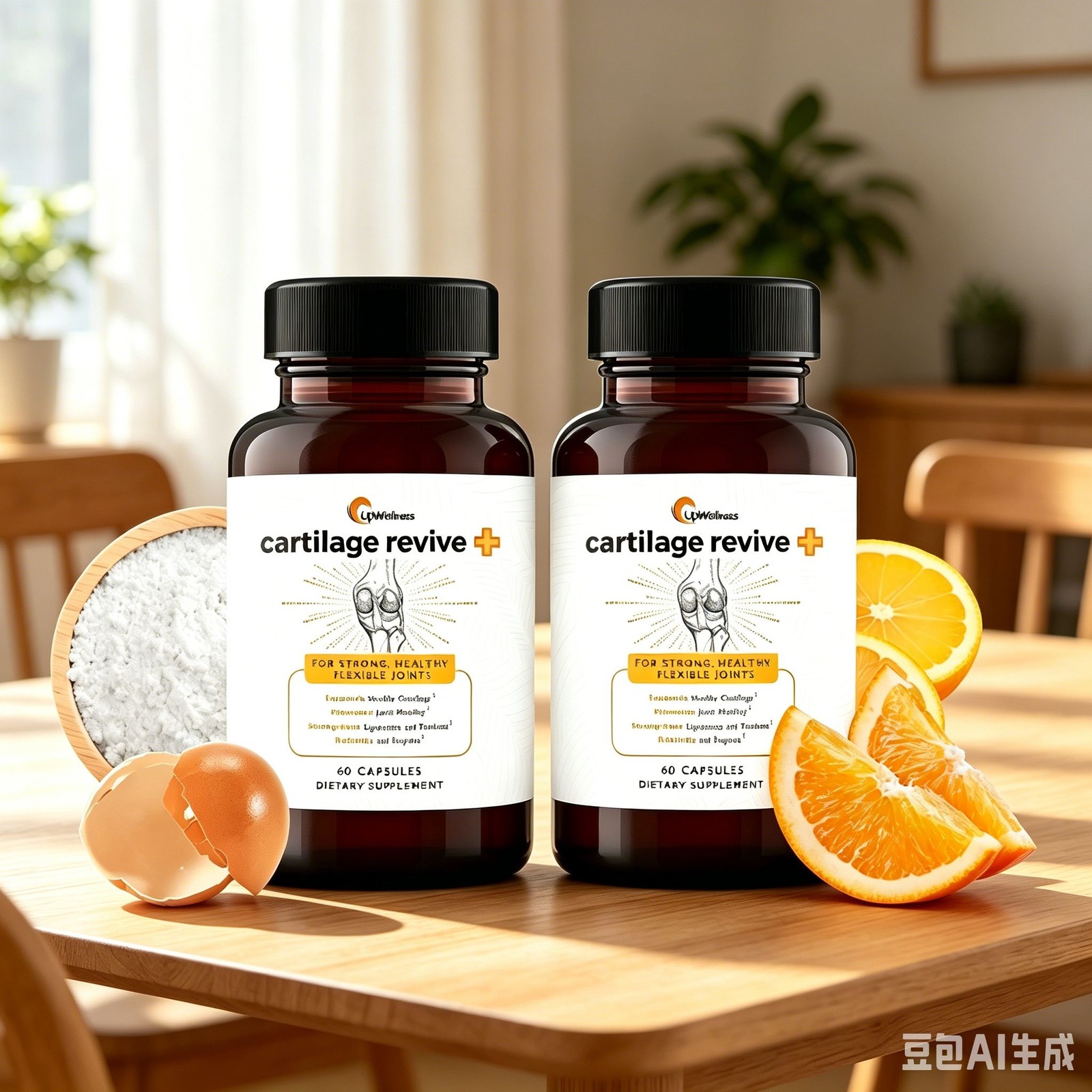 UpWellness Joint Cartilage Revive + (5Pack) Support Supplement for Men and Women