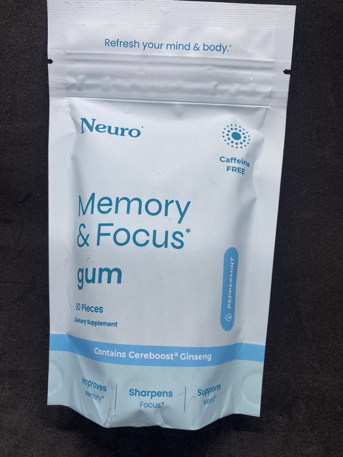Neuro Energy & Focus Gum + Memory & Focus Gum Peppermint 90 Ct Exp 2027