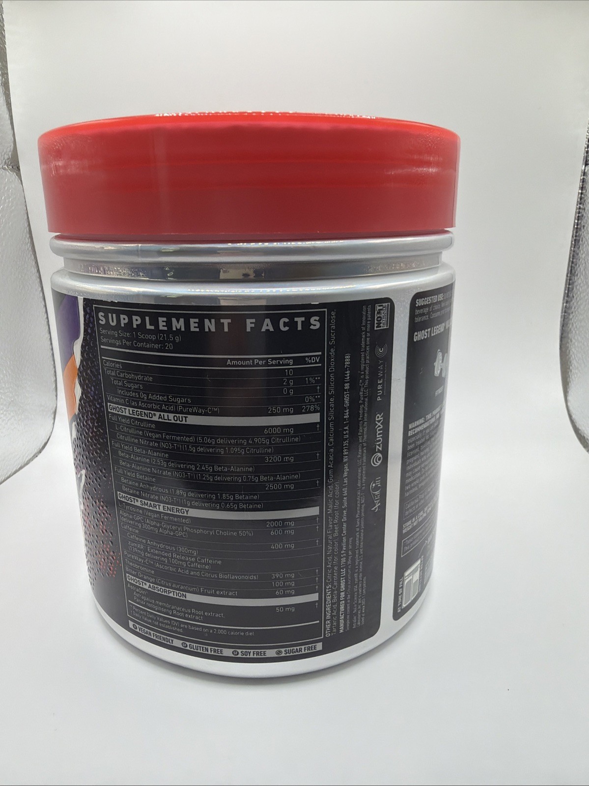 Legend® All Out Pre-Workout, Orange Cream, 15.2 oz (430 g)