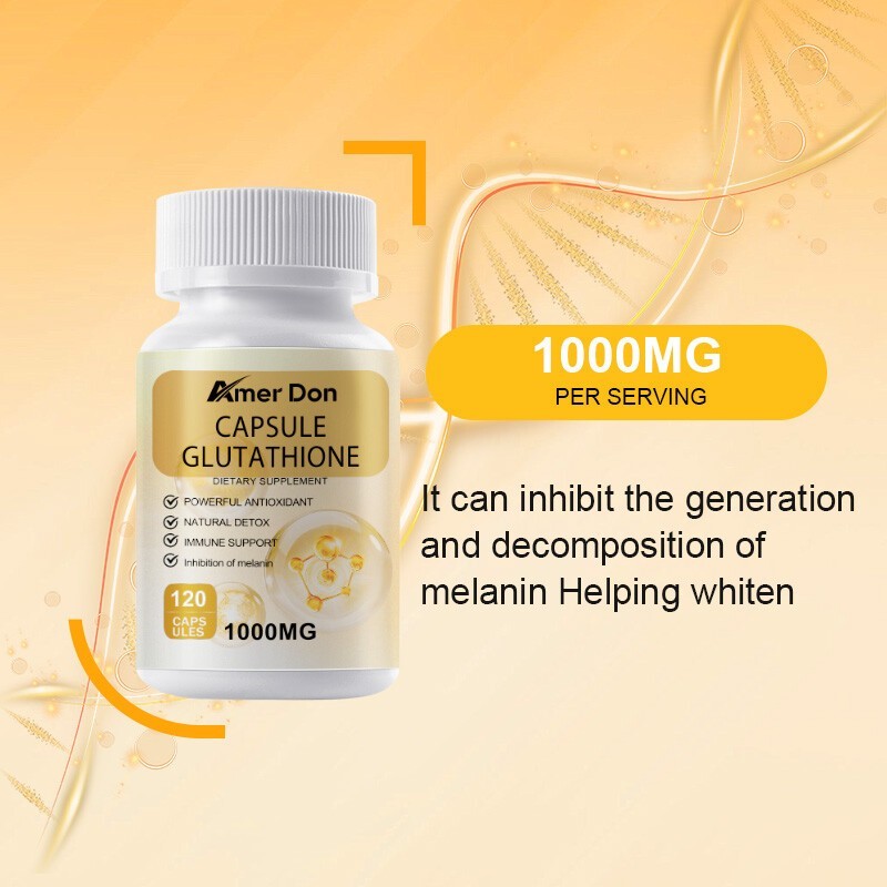 L-Glutathione 1000mg Capsules – Antioxidant, Liver, Immune & Cell Health Support