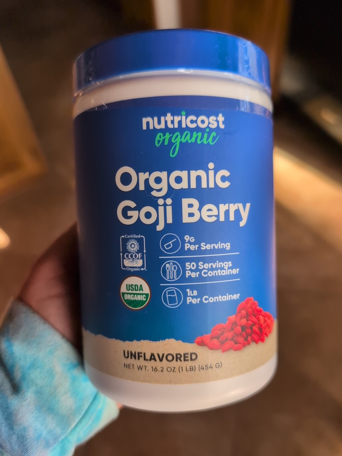 Nutricost Organic Goji Berry 16.2 Oz. Unflavored Powder Supplement