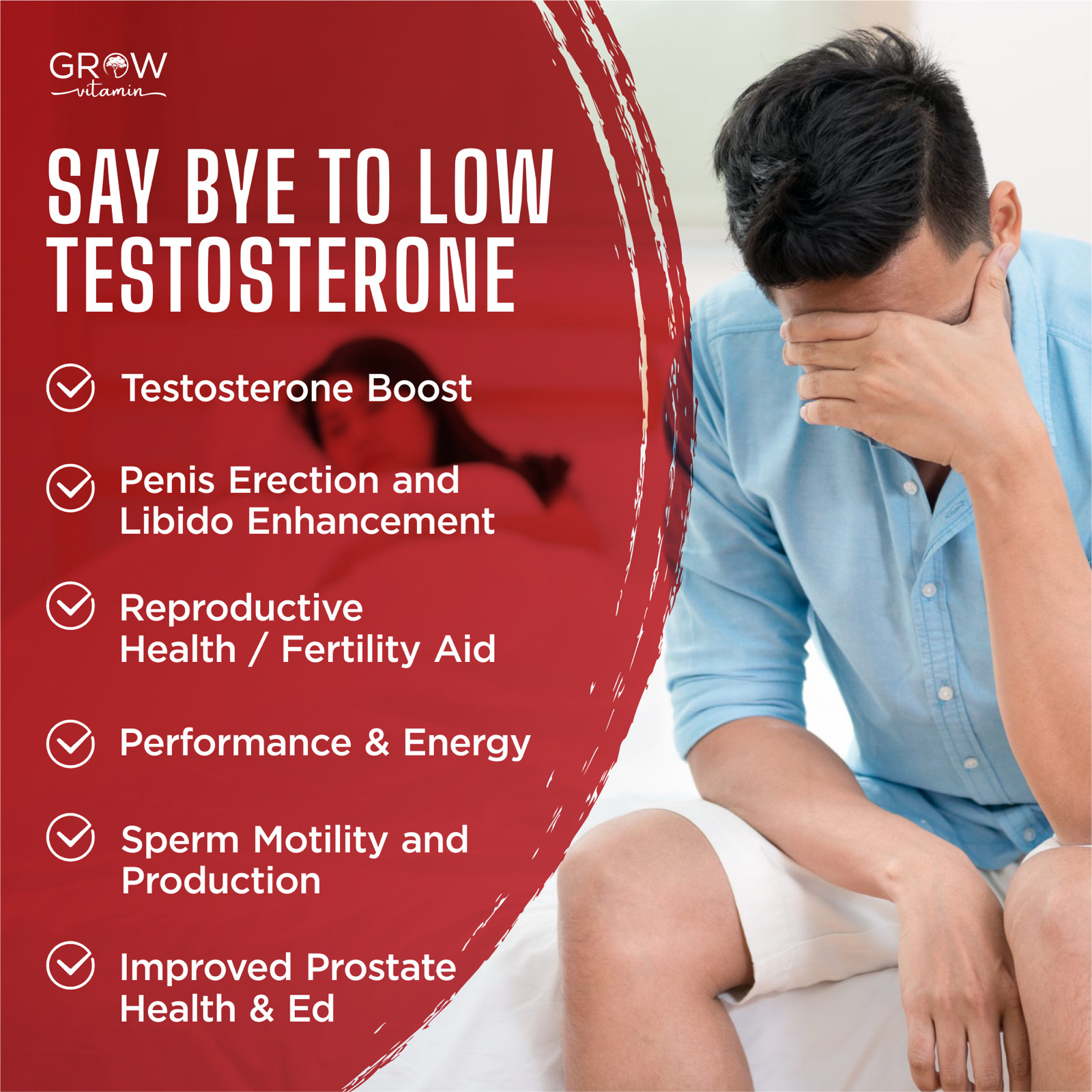 Natural Testosterone Booster – Increase Energy, Improve Muscle Strength & Growth