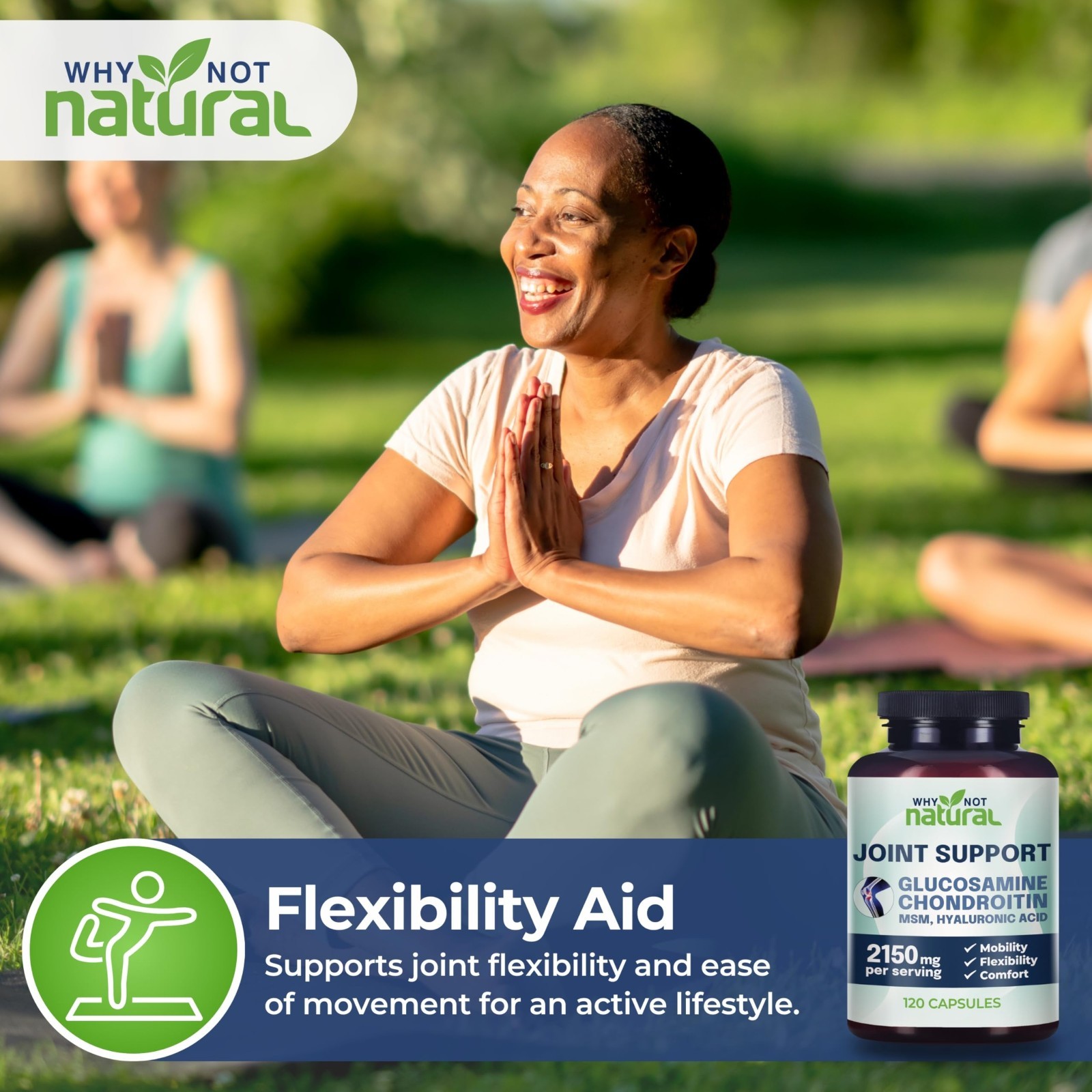 Natural Glucosamine Chondroitin MSM Joint Support – Knee Pain Relief Supplement