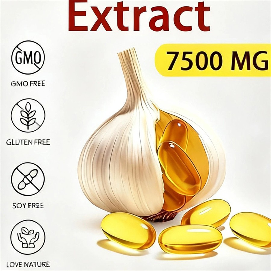Elare Aged Garlic Extract, 300 Softgels, 7500mg Odorless Heart & Immune USA Hot