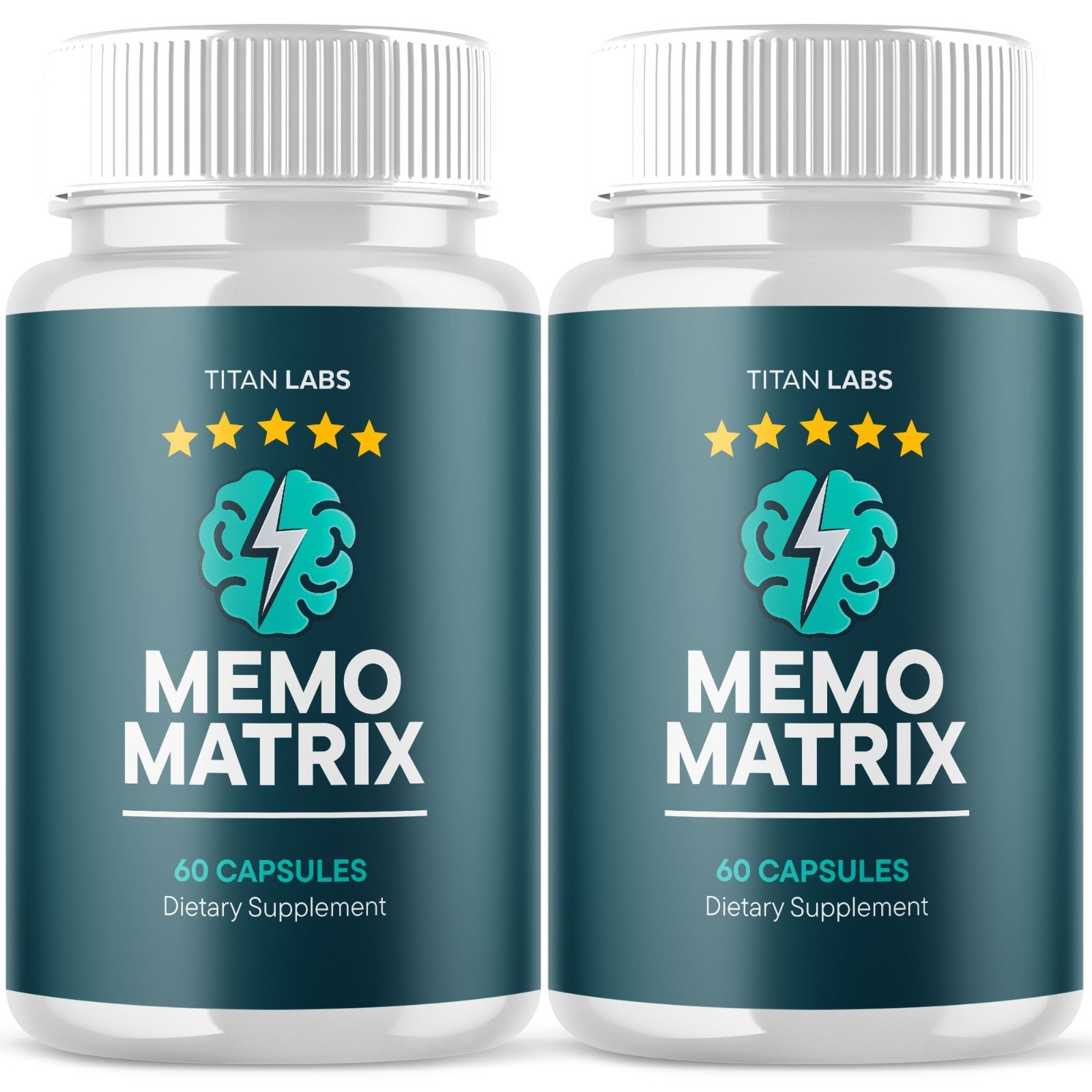 (2 Pack) Memo Matrix Nootropic Natural Brain Supplement MemoMatrix 120 Capsules