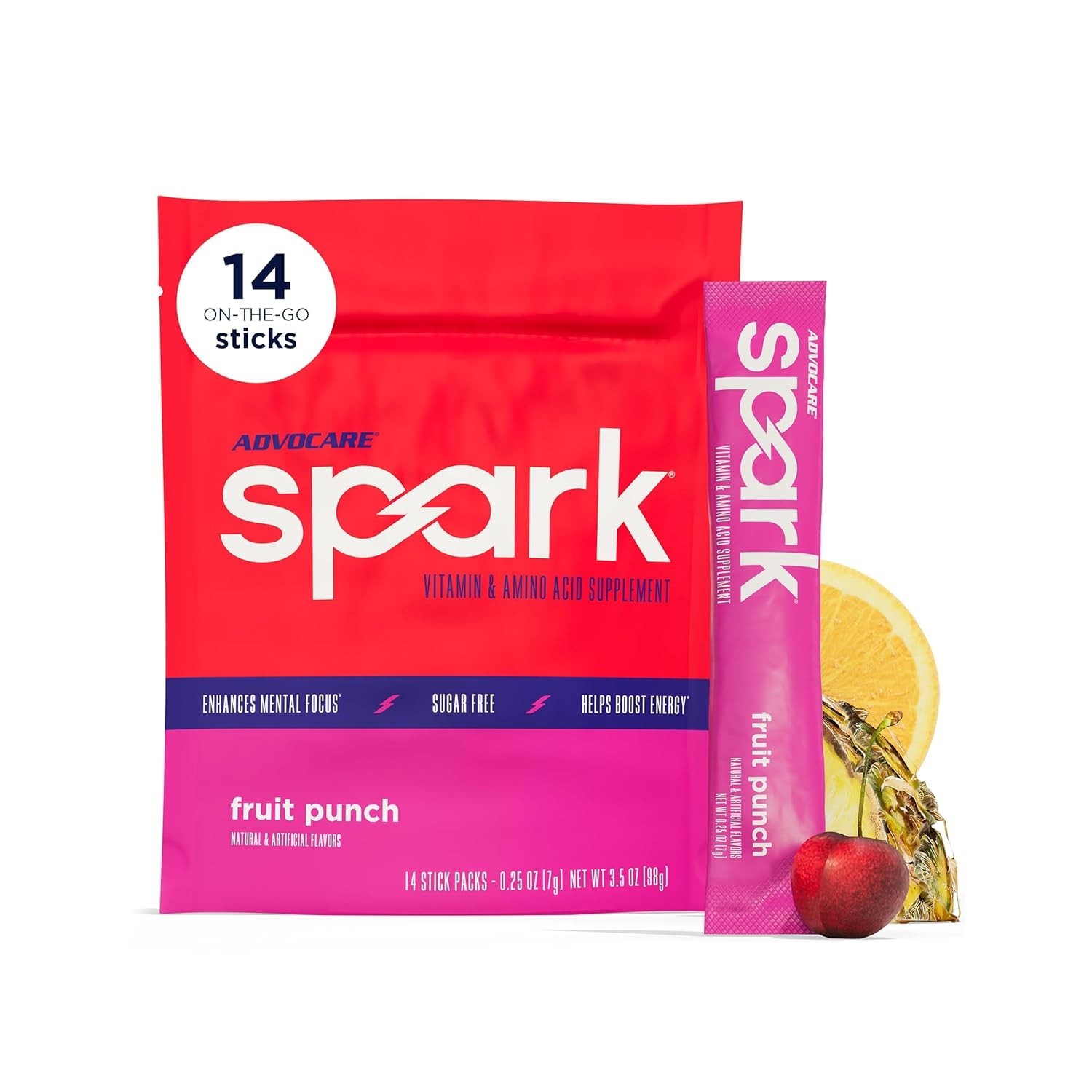 AdvoCare Spark – Energy Drink Mix – Vitamin & Amino Acid Supplement – Supports E