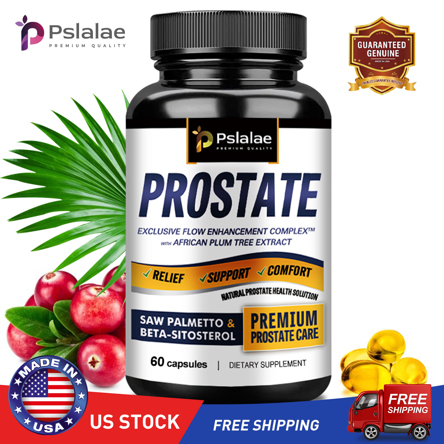 Prostate – Stinging Nettle, Saw Palmetto, Beta-Sitosterol – Urinary Tract Health