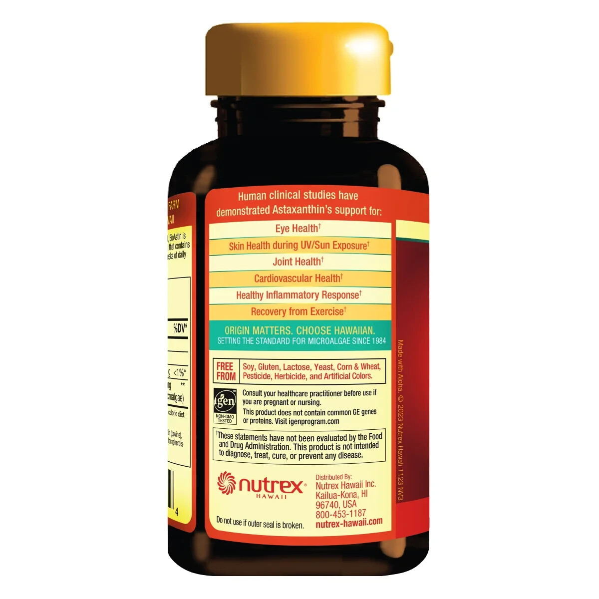 NEW BioAstin Hawaiian Astaxanthin 12 mg., 2 x 120 Soft Gels Exp 2027