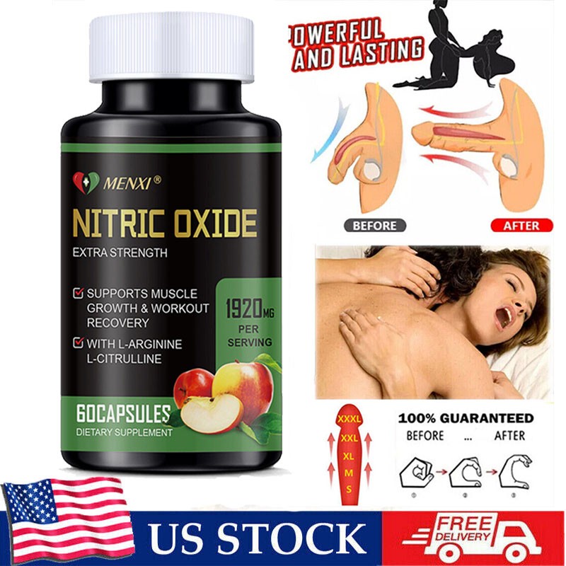Nitric Oxide Booster Supplement Blood Pressure &Heart Health Support 60 Capsules