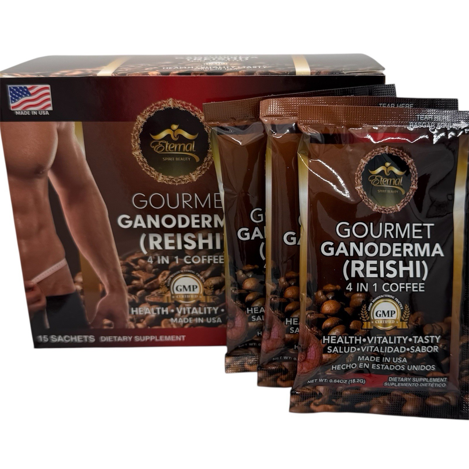 Ganoderma Instant Creamy Reishi Mushroom Blend 4 in 1 Wellness Drink – 15 Sachet