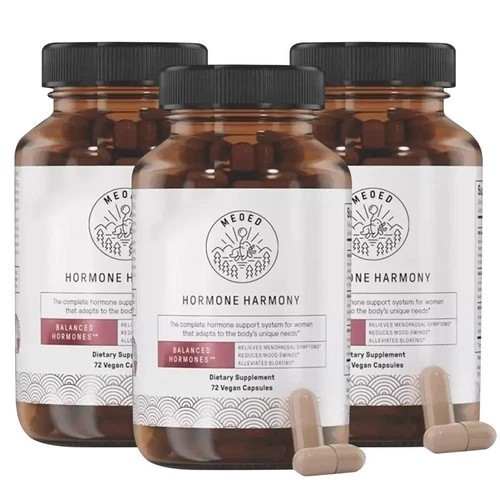 NEW 3PCS Hormone Harmony Natural Hormonal Support for Women 72 Capsules