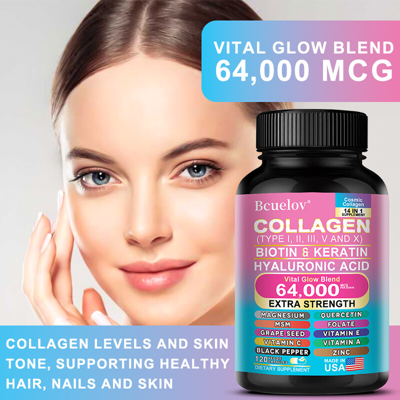 Collagen with Biotin & Hyaluronic Acid – Support Skin Elasticity & Nail Health