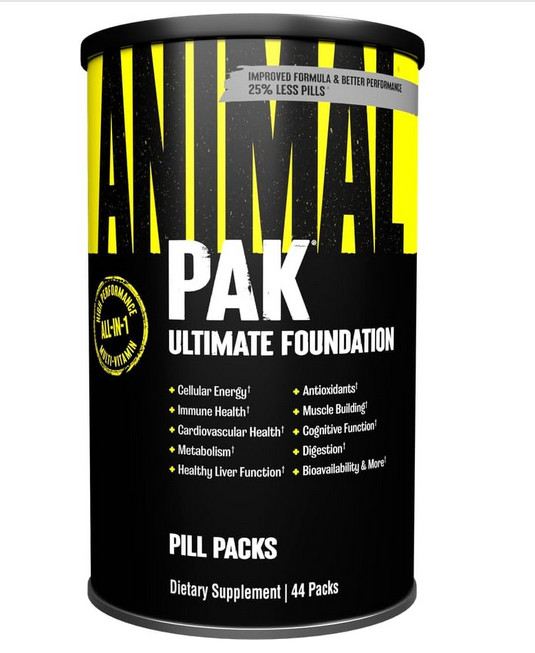Animal Pak – Convenient Multivitamin for Men & Women 44 Count