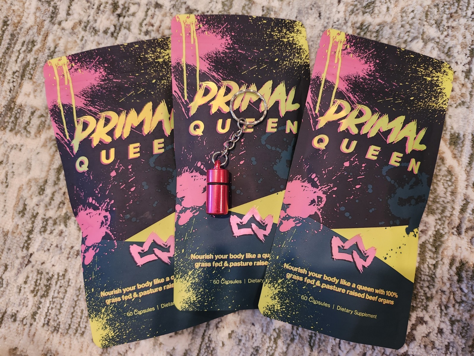 3 Pack Primal Queen Beef Organ Supplement for Women 60 Count