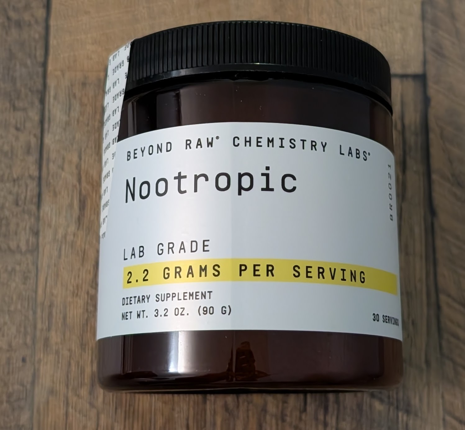 Beyond Raw Chemistry Labs Nootropic – 3.2 oz. (30 Servings) 12/29/27