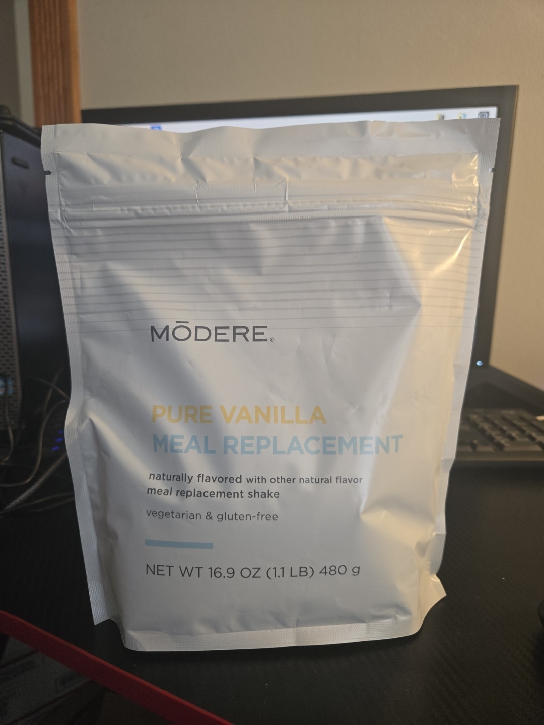 Modere Vanilla Meal Replacement Shake 16.9oz (1.1lb) Vegan Non-GMO Exp: 10/26