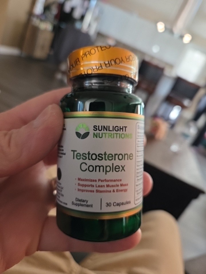 Sunlight Nutritions Testosterone Booster Complex Enhancement 30ct caps 08/2028