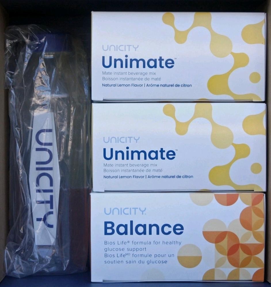 Unicity Feel Great System-lemon Mixer Bottle Orange Balance