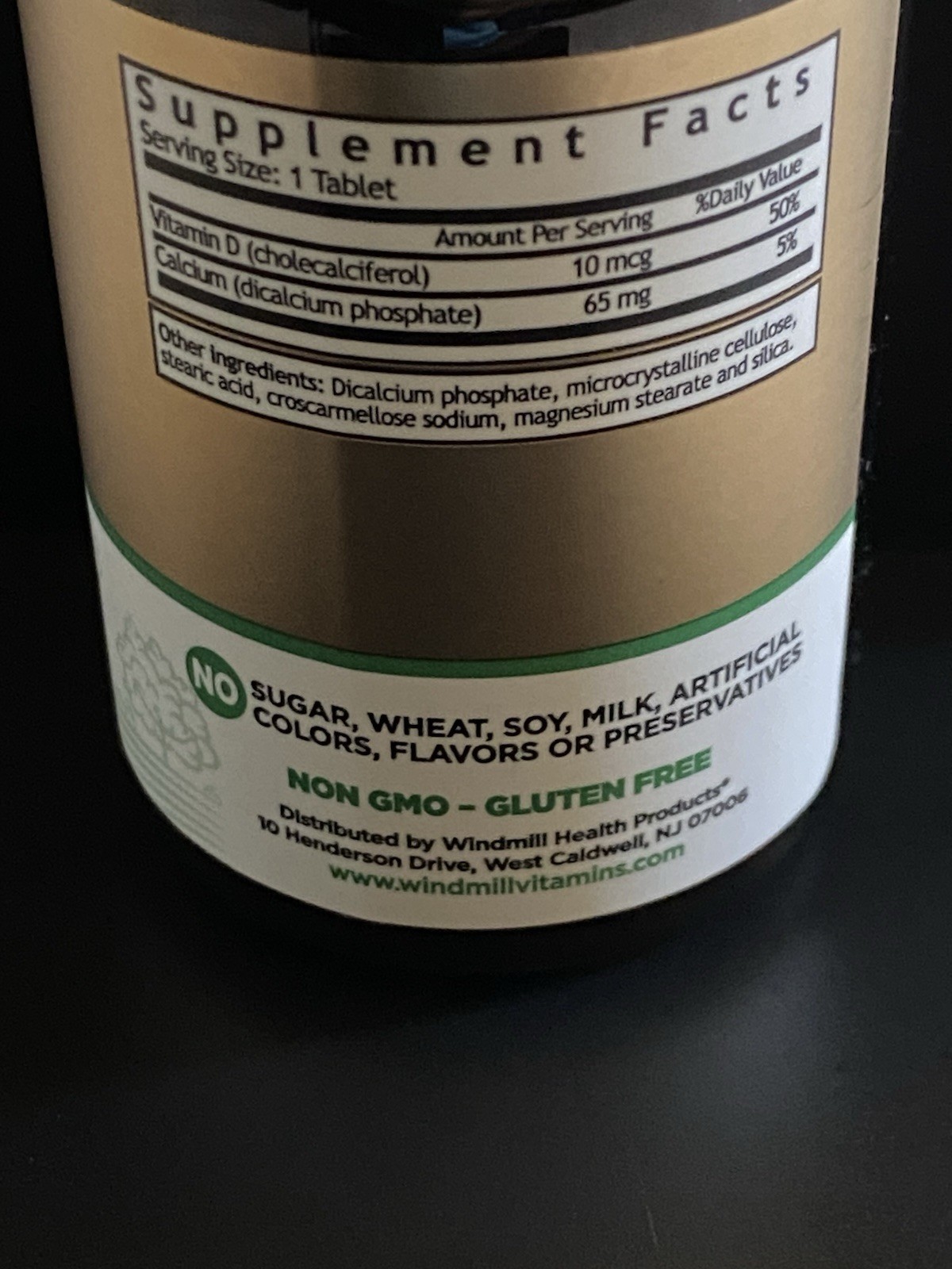 Vitamin D3 Cholecalciferol 10 mcg Windmill Naturals 250 Tablets Exp 07/2027 New