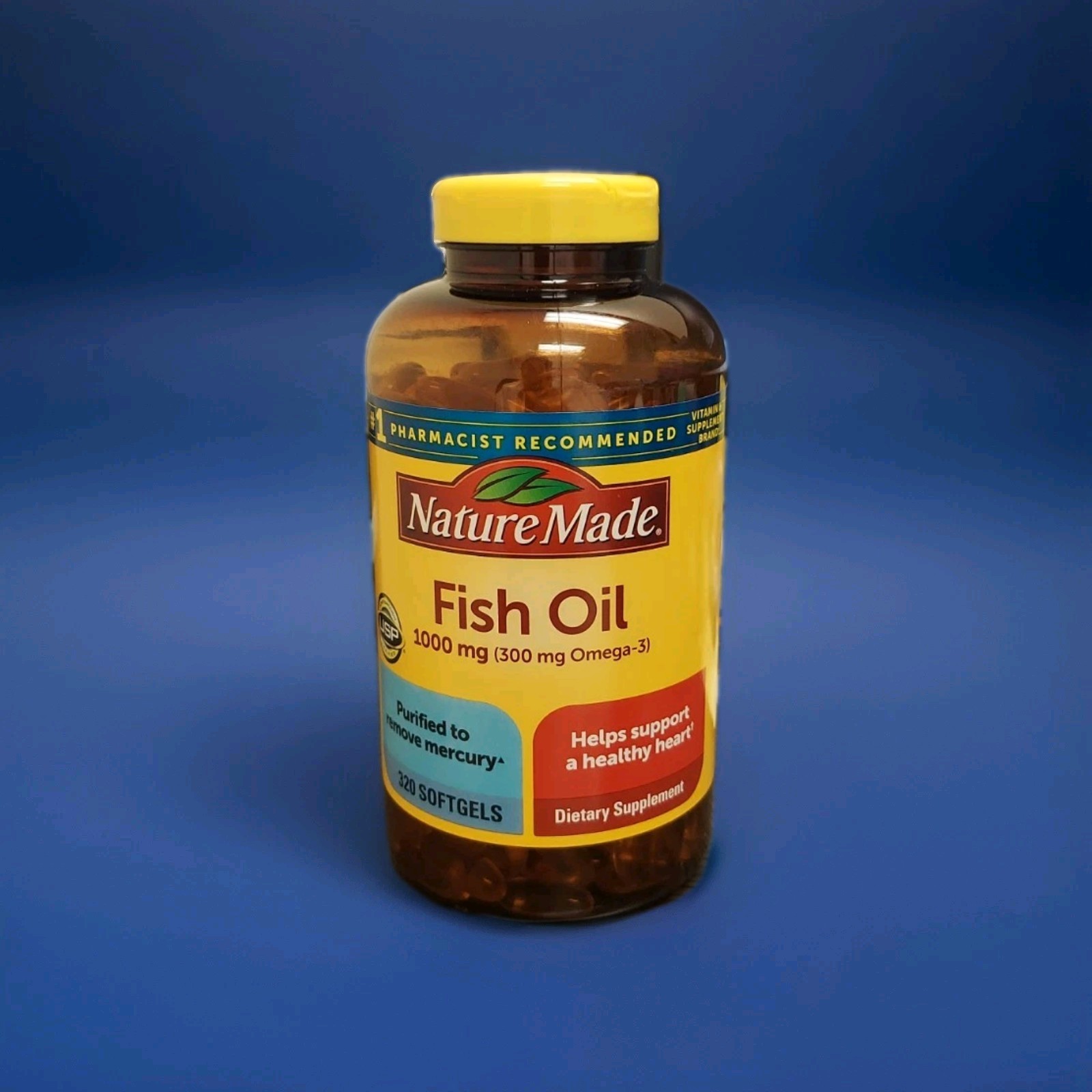 Nature Made Fish Oil 1000 mg Softgels, 320 Count Brand New & Sealed Fast Ship