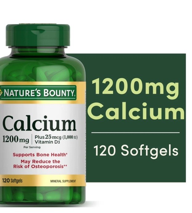 Nature’S Bounty Calcium 1200 Mg with Vitamin D3 (1,000 IU)-Bone Health Softgels