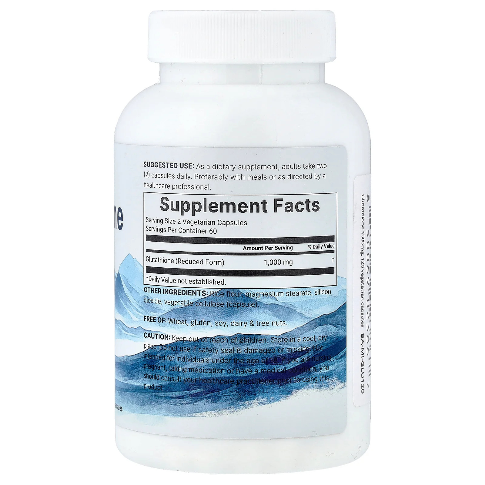 2 X Micro Ingredients, Glutathione, Reduced, 120 Vegetarian Capsules (500 mg pe