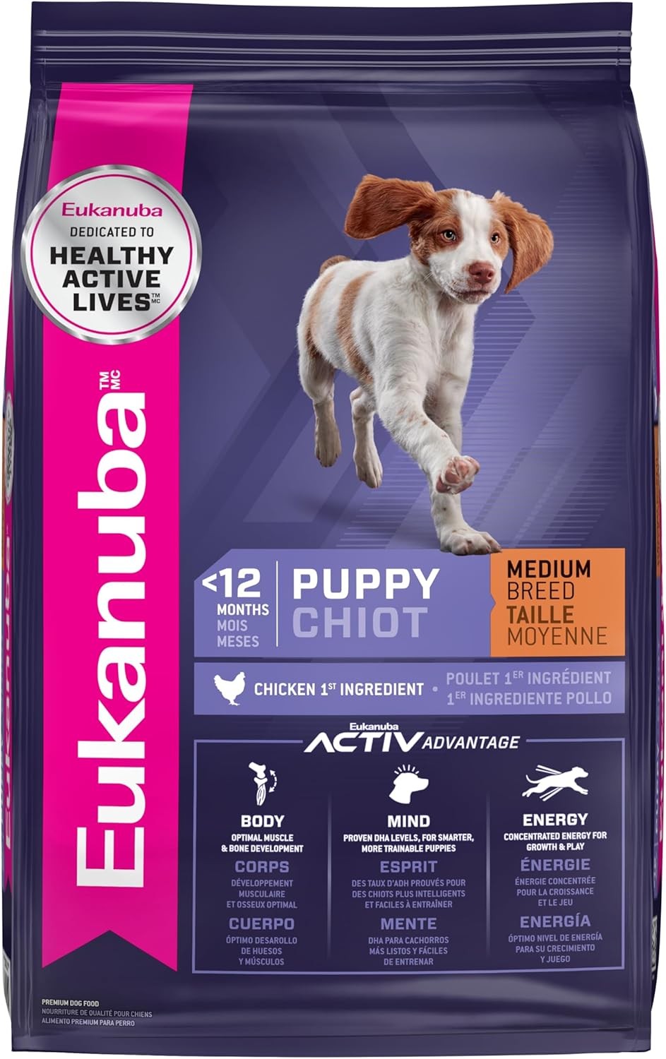 Eukanuba Puppy Medium Breed Dry Dog Food,16 lb Bag