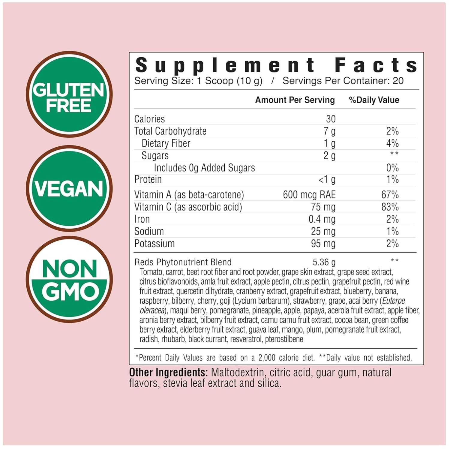 Super Reds Superfood Blend, 40+ Antioxidant-Rich Ingredients