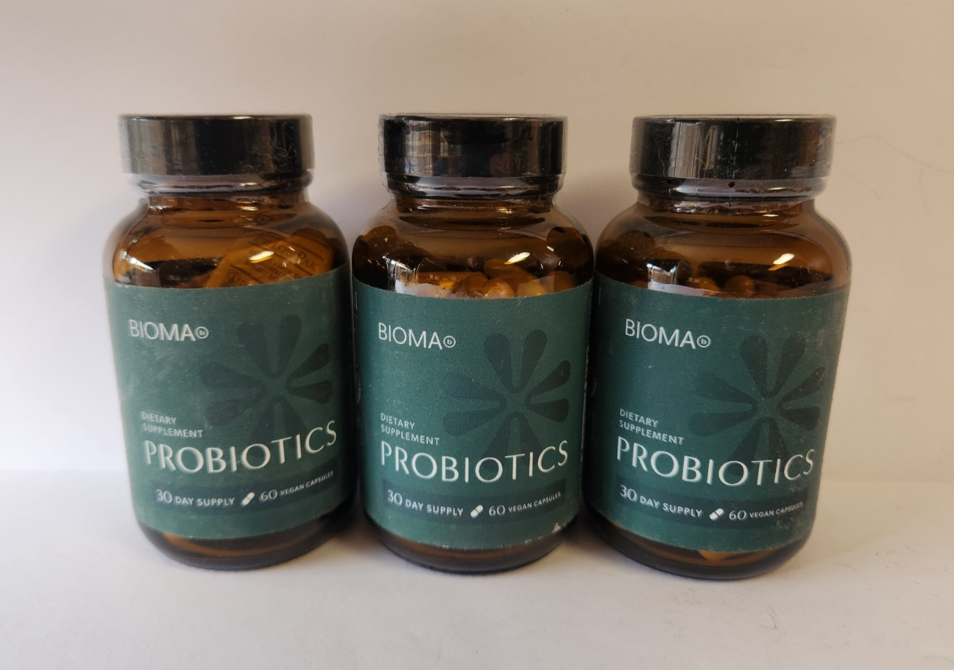 3 Pack Bioma Probiotics 60 Capsules x 3 Bottles 180 Total Capsules Exp 06/2027