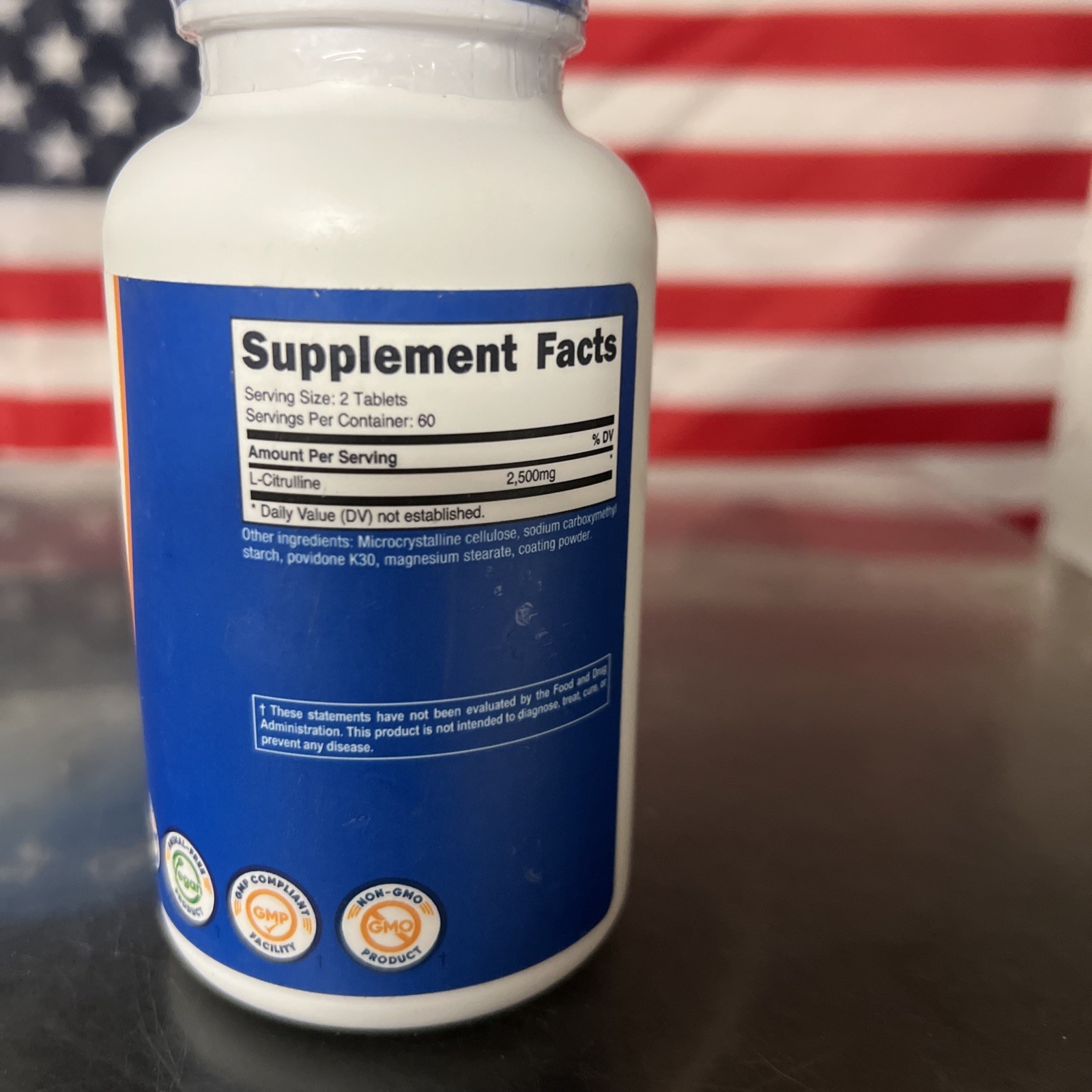 Nutricost L-Citrulline 2500mg Per Serving, 60 Servings, 1250mg Per Tablet, 120